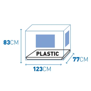 Draadkooi 2 Deuren Plastiek Schuif zwart XXL
