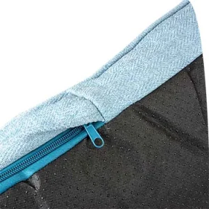 KUSSEN RECHTHOEKIG TWEED SKY L - 86x57x8cm blauw/z