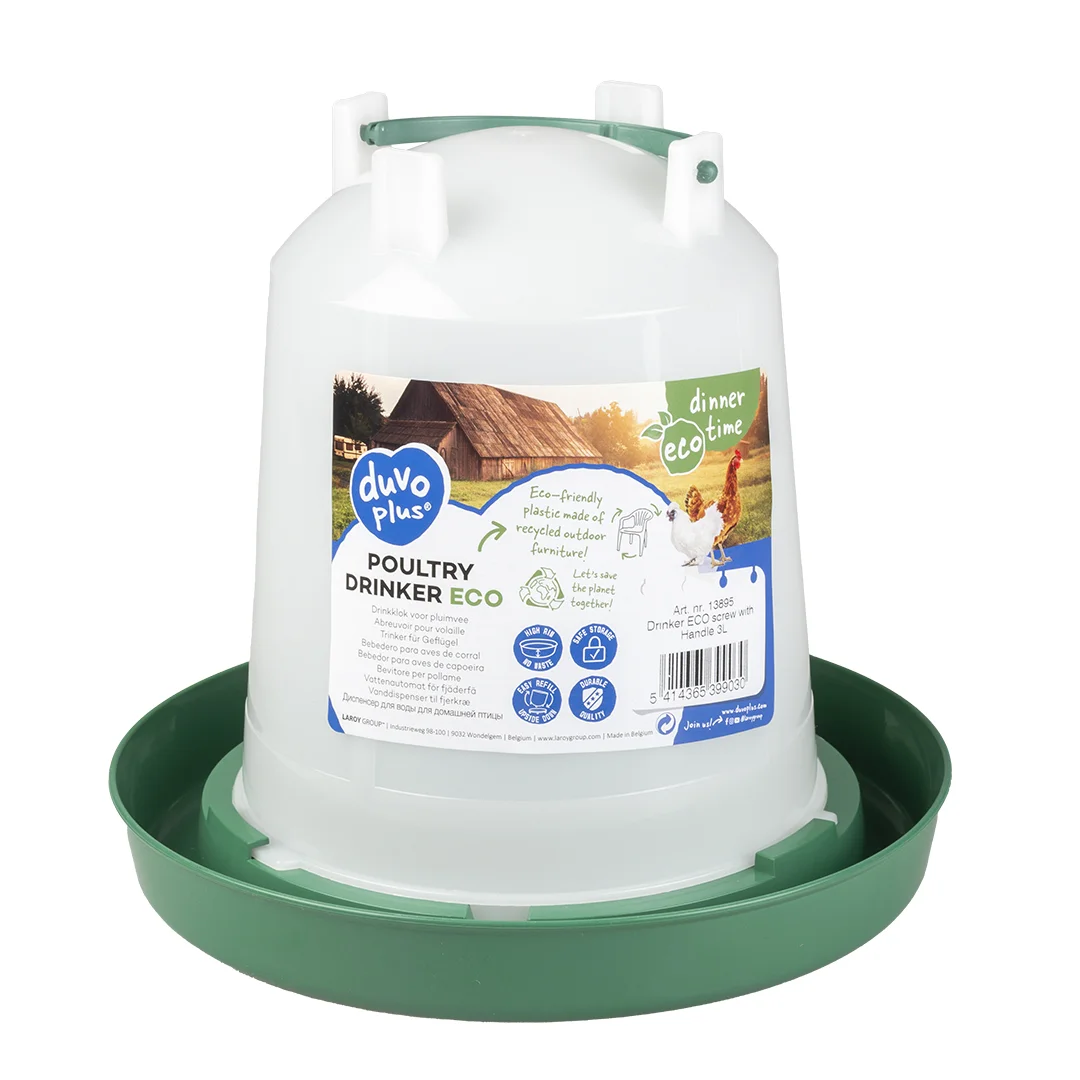 Drinkklok ECO schroef met handvat 1L groen