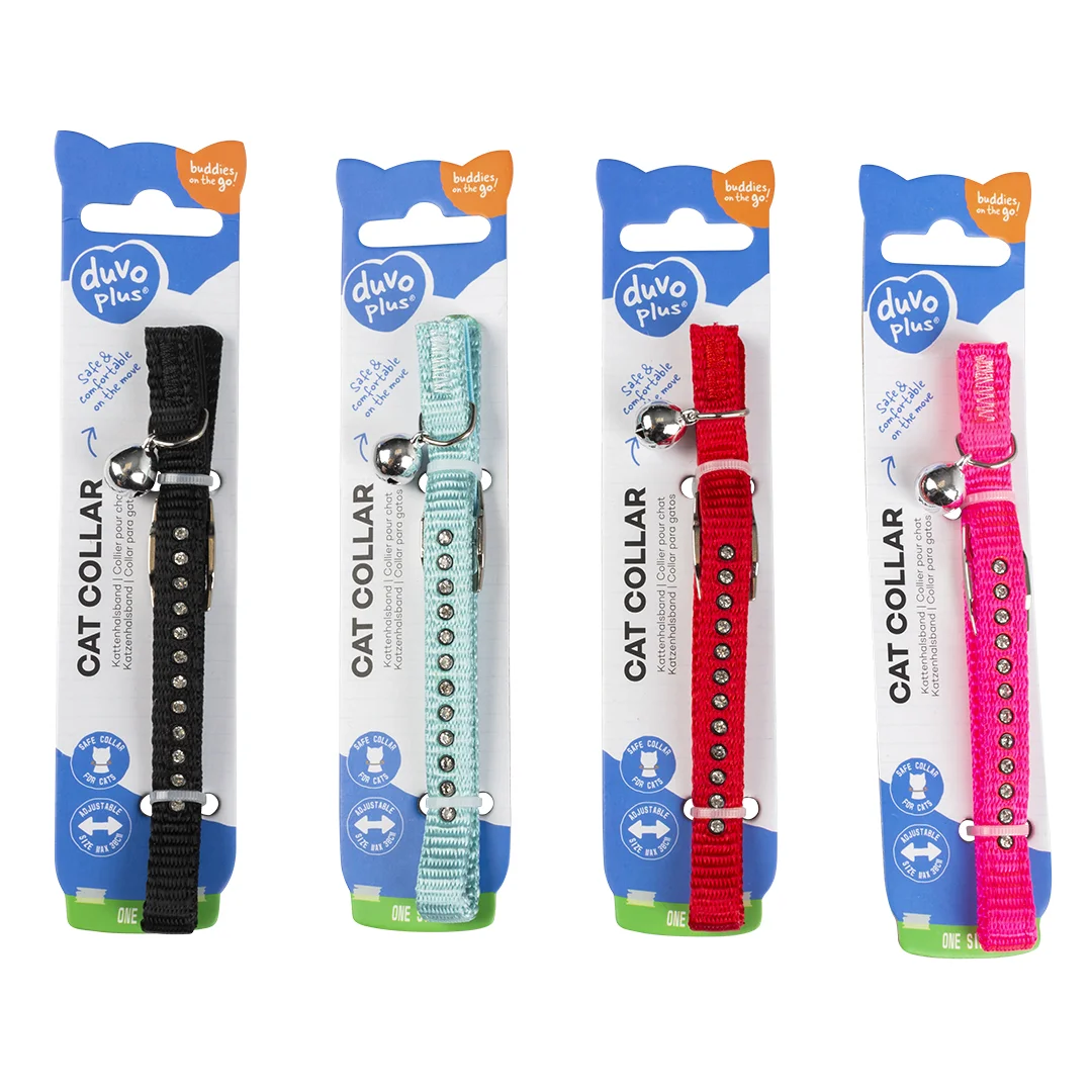 KATTENHALSBAND DIAMANTEN NYLON 20-30cm