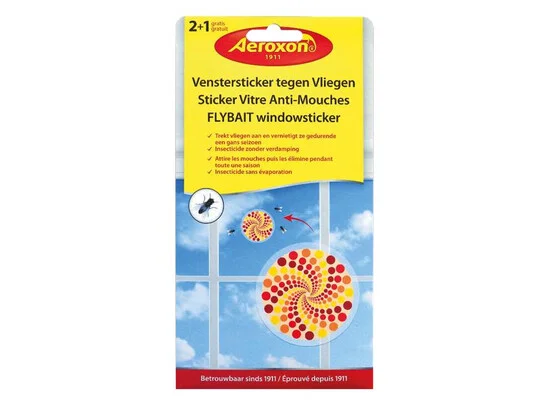 Aeroxon Venstersticker tegen vliegen | 3 st