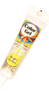 voedingskleurstof/color gel geel 30g