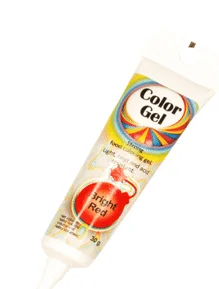 voedingskleurstof/color gel rood 30g