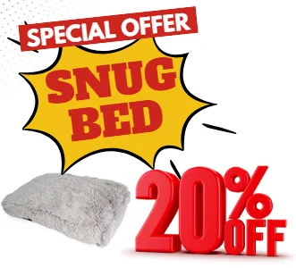 Snug rechthoekig bed S - 56x40x13cm lichtgrijs