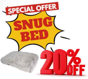 Snug rechthoekig bed M - 76x56x13cm lichtgrijs
