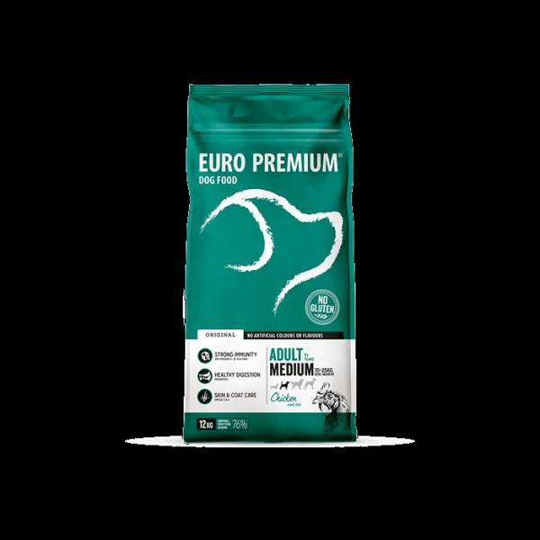 Euro premium MEDIUM ADULT CHICKEN & RICE 12kg