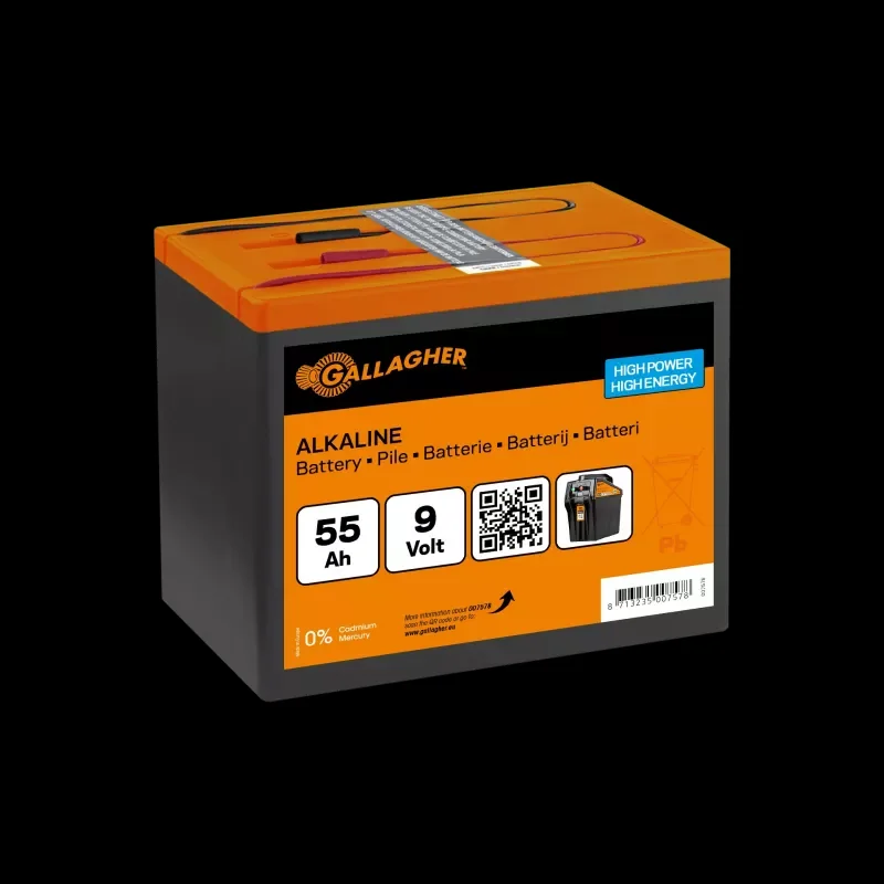 Powerpack Alkaline batterij 9V/55Ah - 160x110x115mm