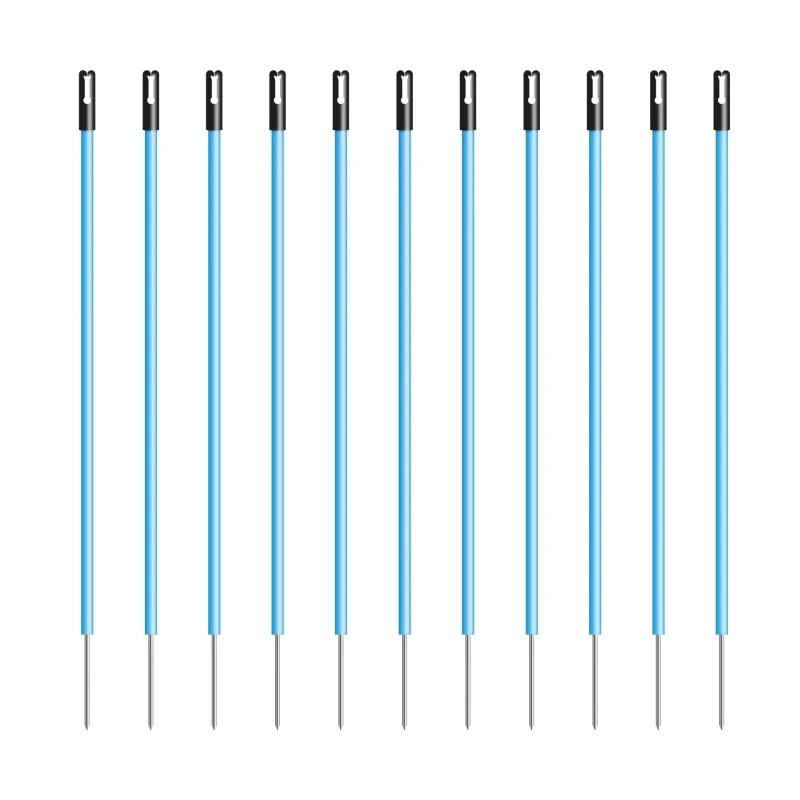Kunststof paal 13mm 1,00m blauw (10)