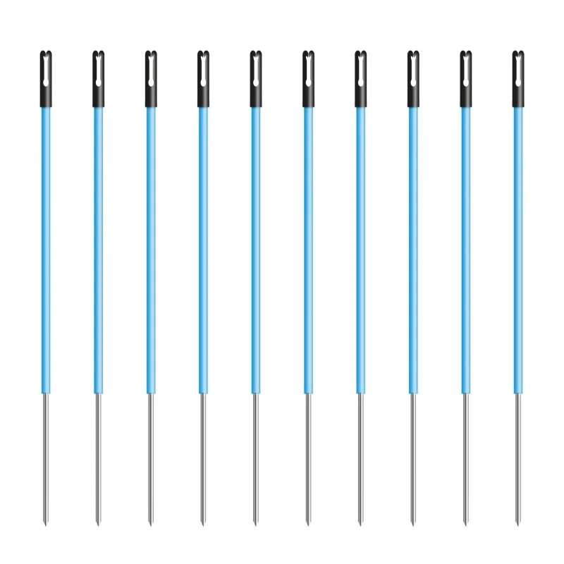 Kunststof paal 13mm 0,70m blauw (10)