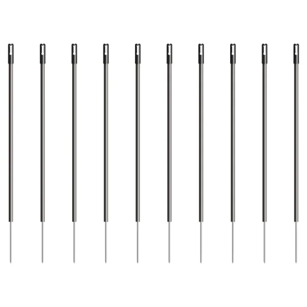Kunststof paal 13mm 0,98m zwart (10)