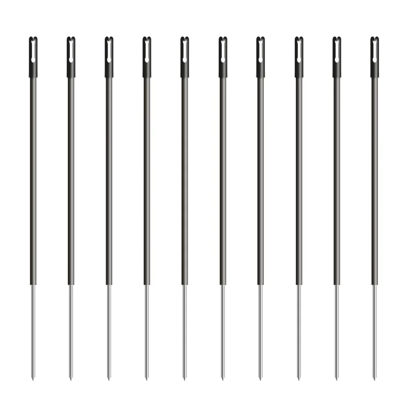 Kunststof paal 13mm 0,70m zwart (10)