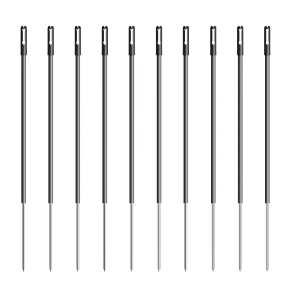 Kunststof paal 13mm 0,70m zwart (10)