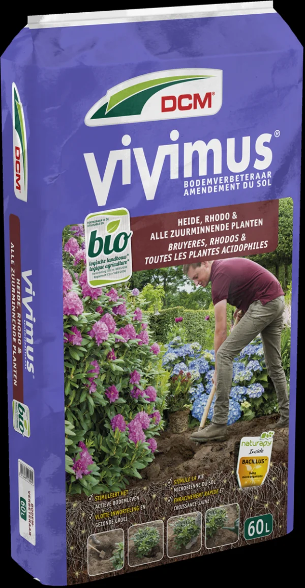 DCM VIVIMUS HEIDE-RHODO/ZUURMINNENDE PLANTEN 60L