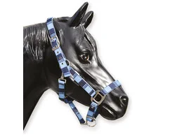 S2G HALSTER DONKERBLAUW MET GERUIT MOTIEF LICHTBLAUW COB