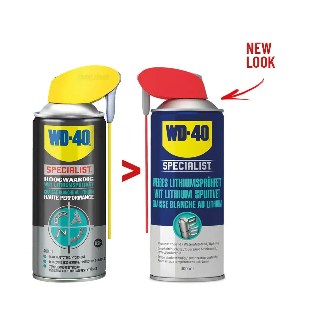 WD40 wit lithiumspuitvet 250 ml